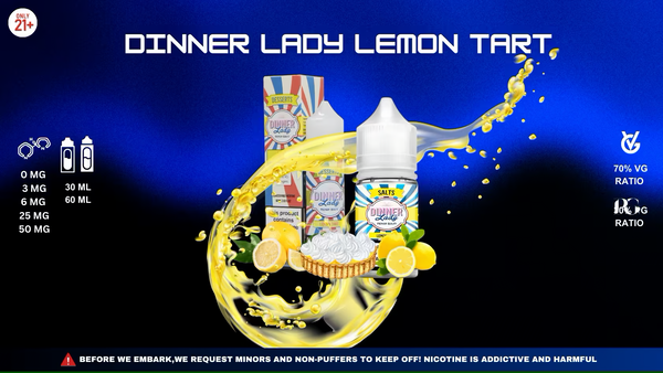 Lemon Tart by Dinner Lady: A Zesty Dessert Vape Delight Lemon Tart by Dinner Lady: A Zesty Dessert Vape Delight