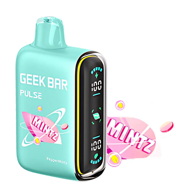 pepper mintz geek bar flavor Geek Bar Pulse Mintz Edition Vape Disposable | Geek Bar 15000 puffs main image 1