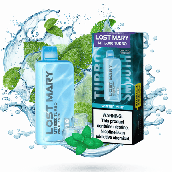 Lost Mary MT15000 Turbo Winter Mint - $15.99 Lost Mary MT15000 Turbo Winter Mint - $15.99