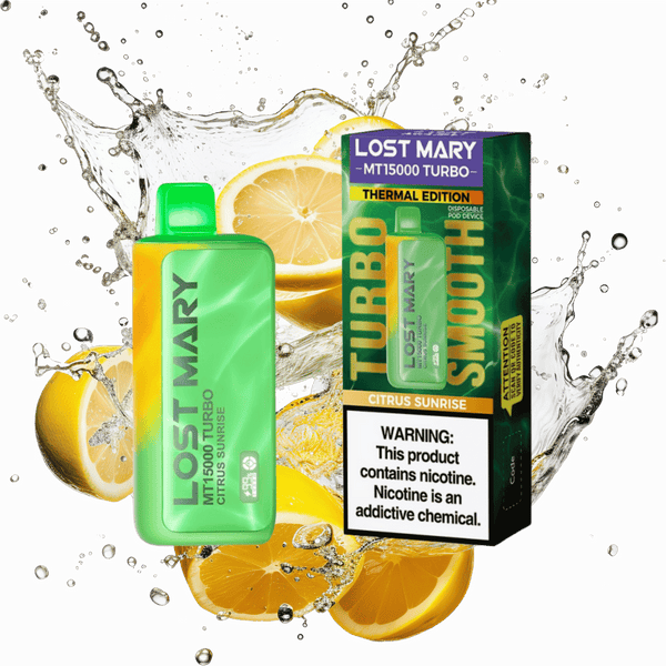 Lost Mary MT15000 Turbo Citrus Sunrise - $15.99 Lost Mary MT15000 Turbo Citrus Sunrise - $15.99