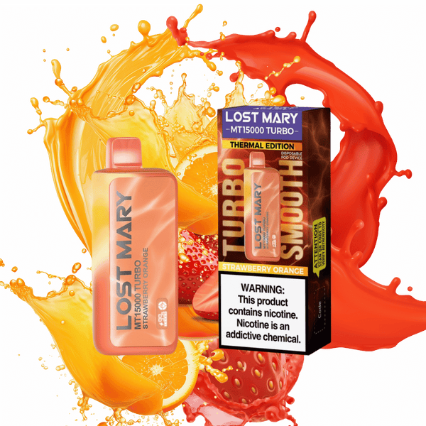 Lost Mary MT15000 Turbo Strawberry Orange - $15.99
