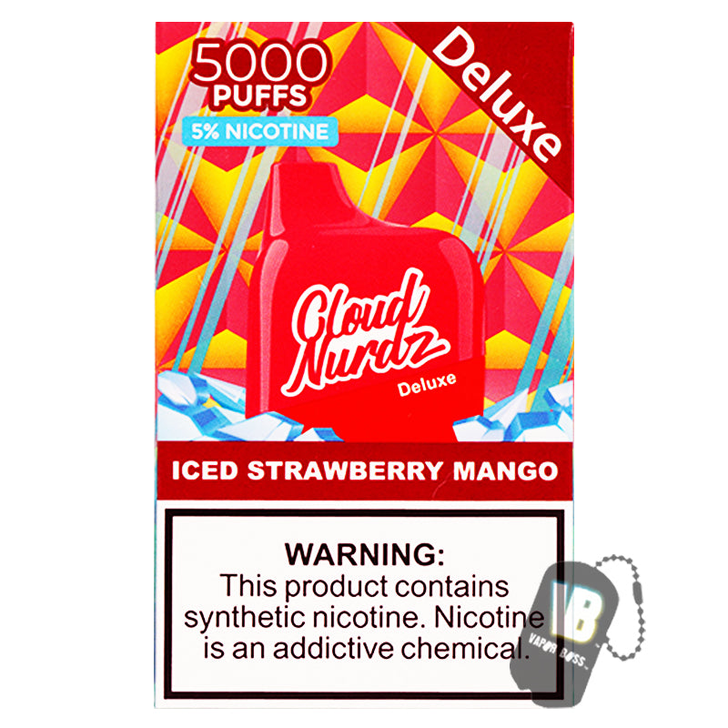 Cloud Nurdz Deluxe Iced Strawberry Mango