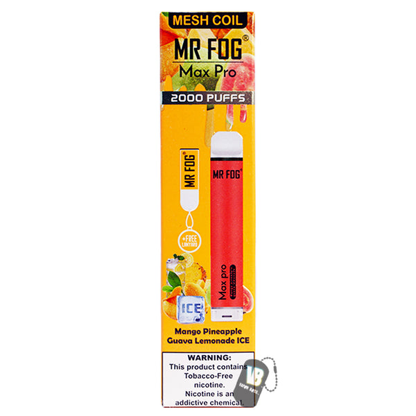 Mr Fog Max Pro 2000 Puffs 5 Nicotine 12.88