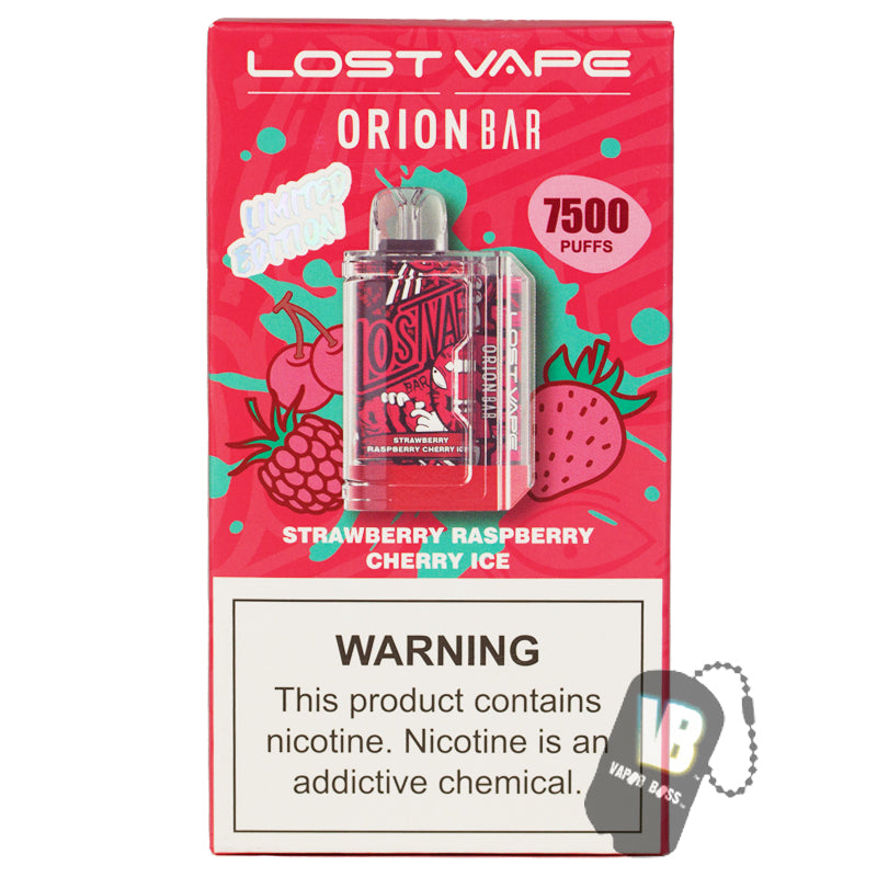 Orion Bar Strawberry Raspberry Cherry Ice 7500