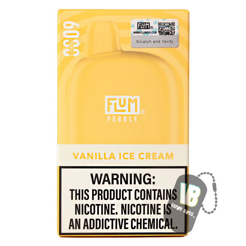 Flum Pebble Vanilla Ice Cream