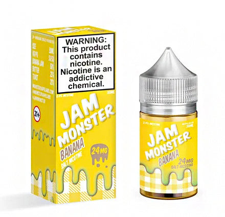 Jam Monster Banana Salt Nic |Vapor Boss| $10.99
