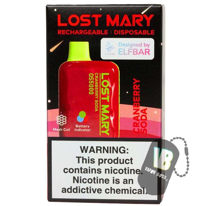 Lost Mary Cranberry Soda