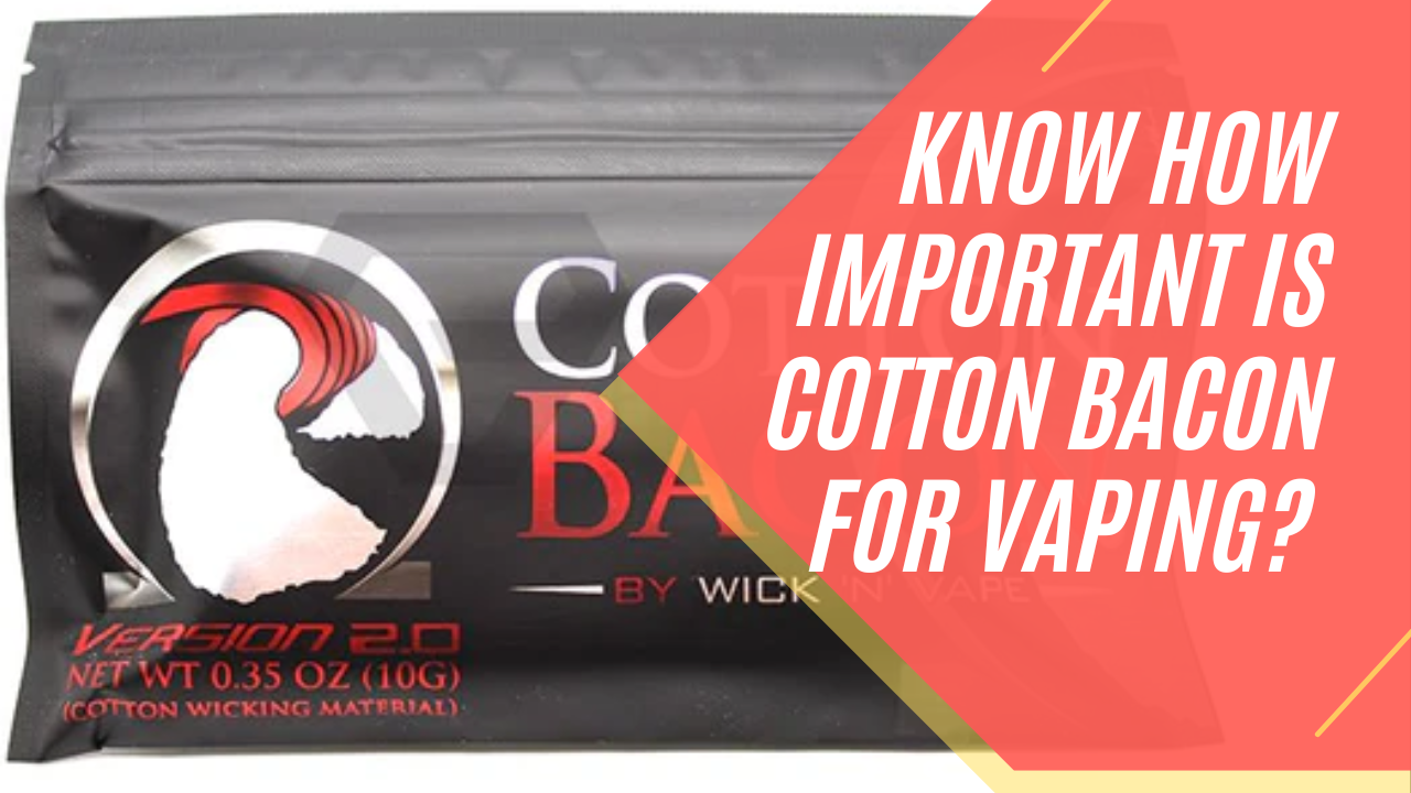 Know How Important Is Cotton Bacon For Vaping?