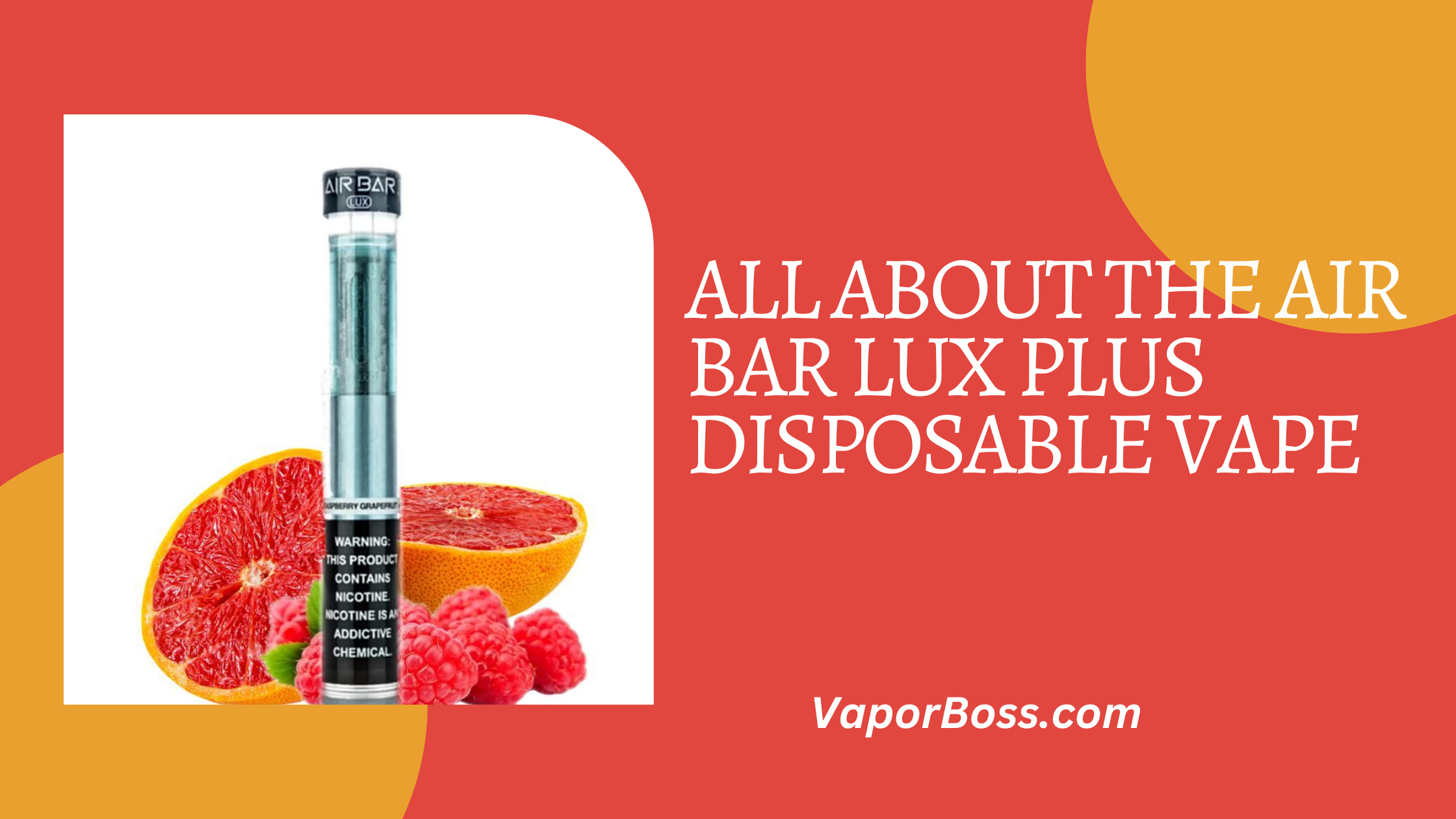 All About the Air Bar Lux Plus Disposable Vape