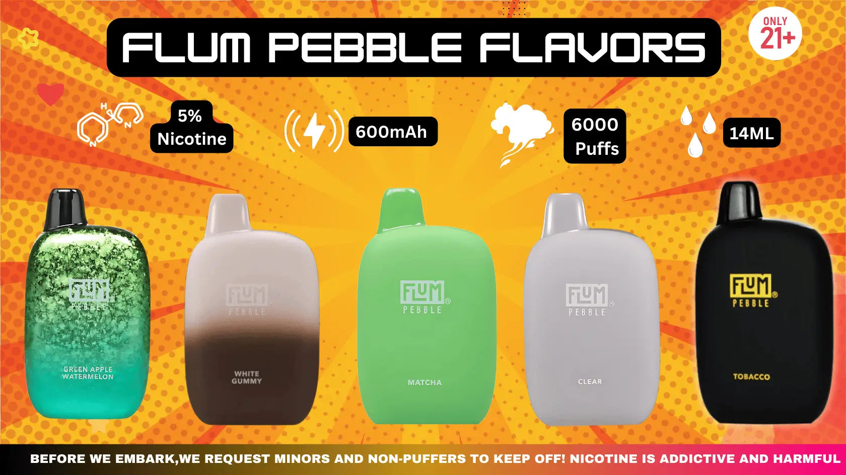 Flum Pebble Flavors