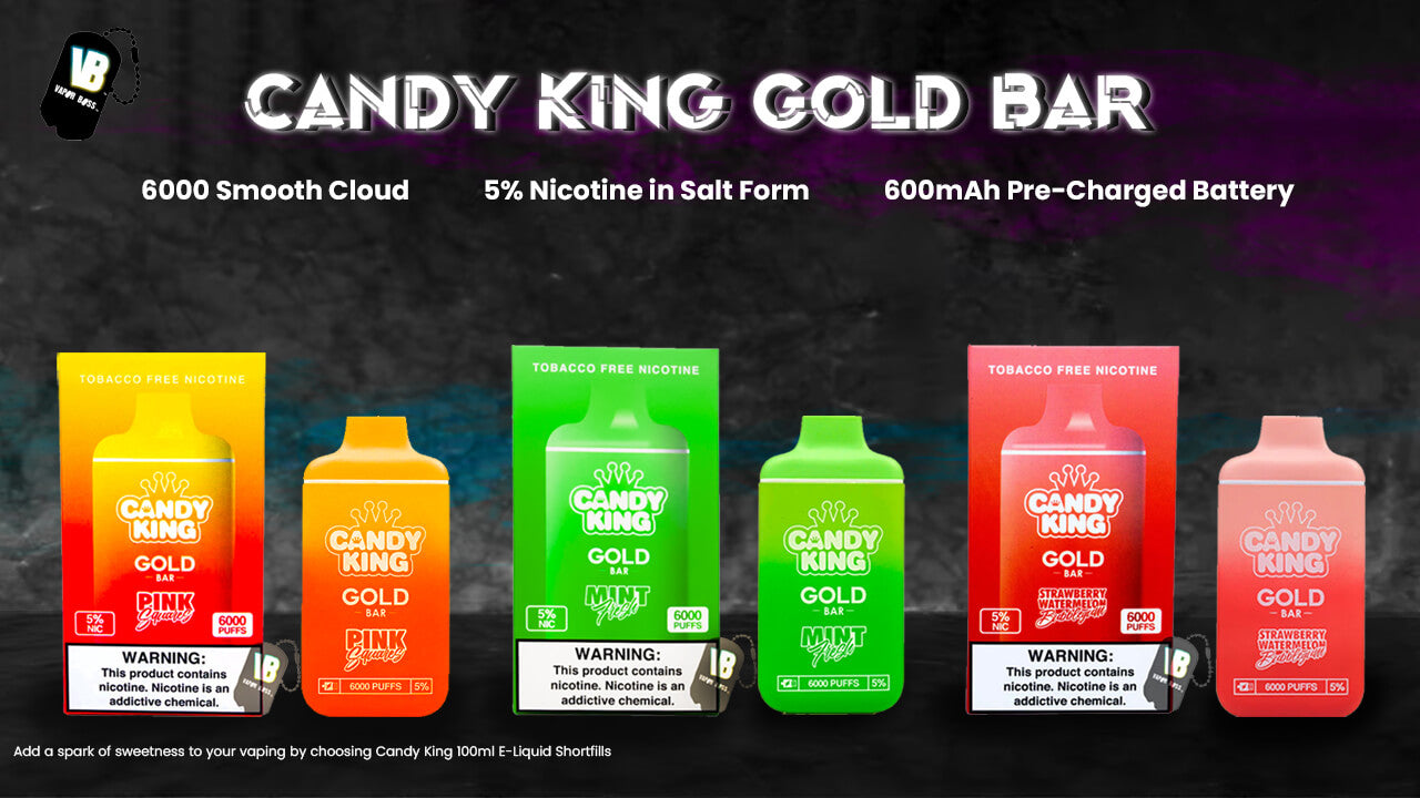 Candy King Gold Bar Review An EyeCatching Vape with Convenience...