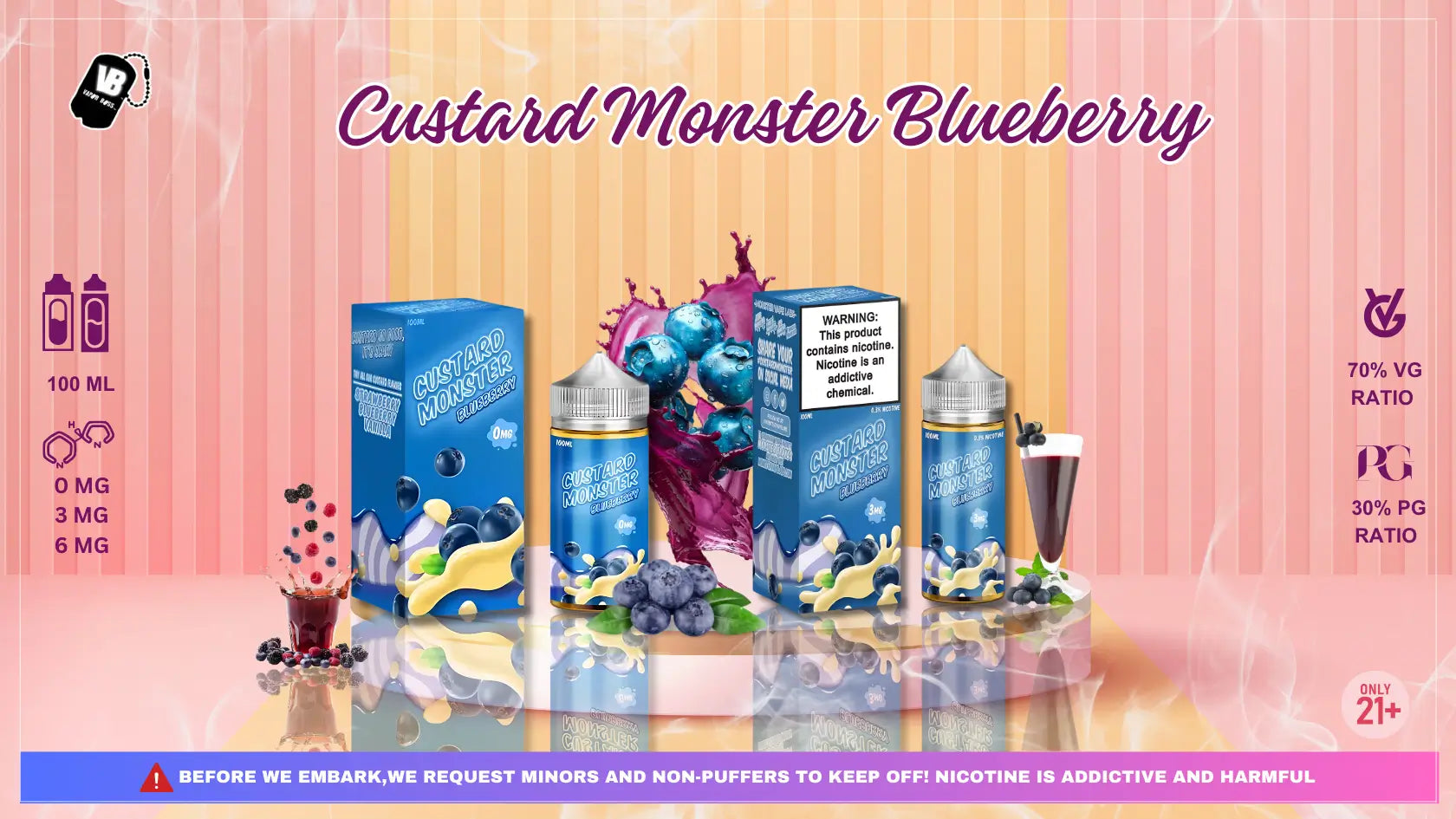 Custard Monster Blueberry