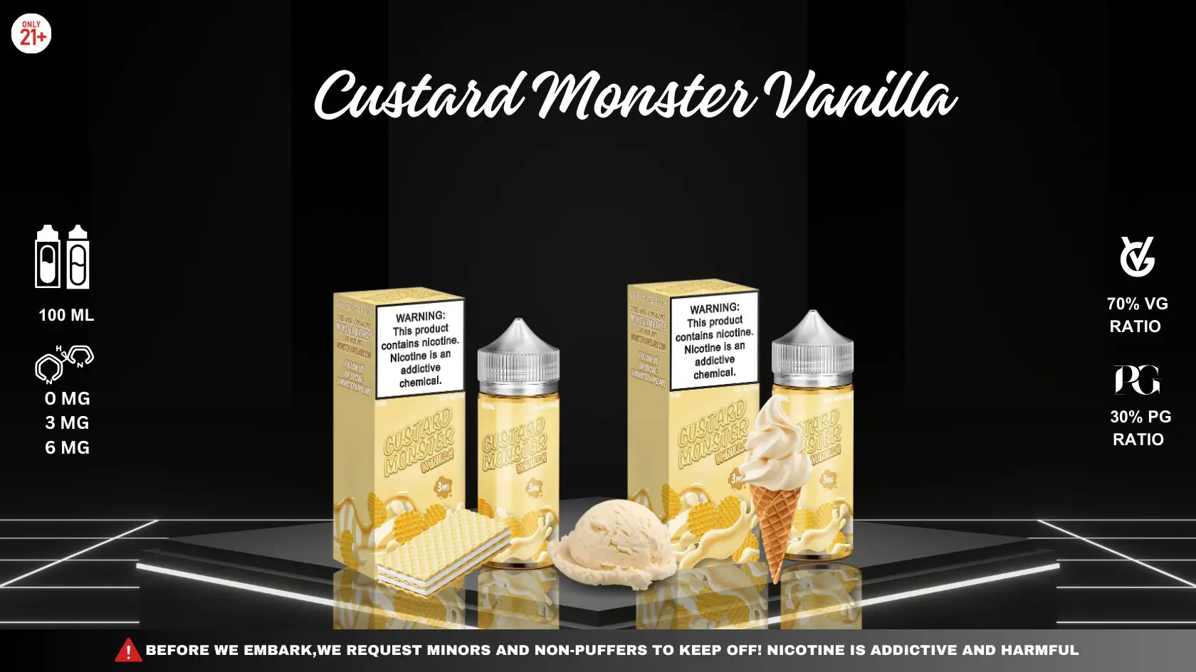 Custard Monster Vanilla: Creamy Vape with Rich Flavor