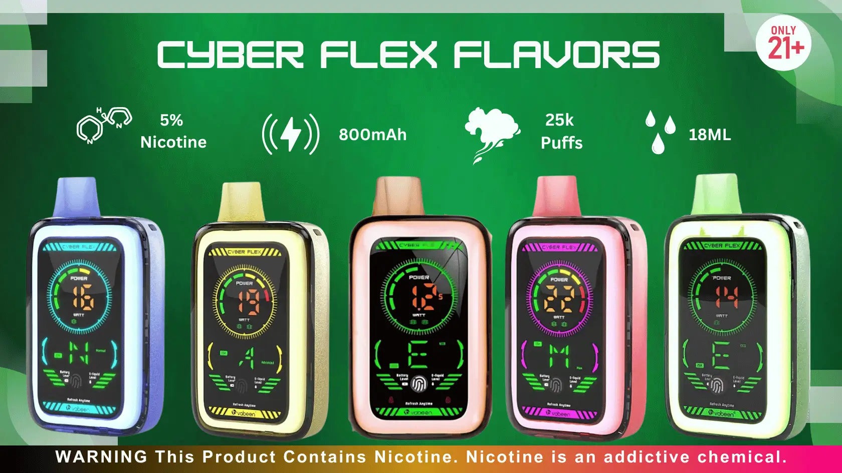 Cyber Flex Vape Flavors