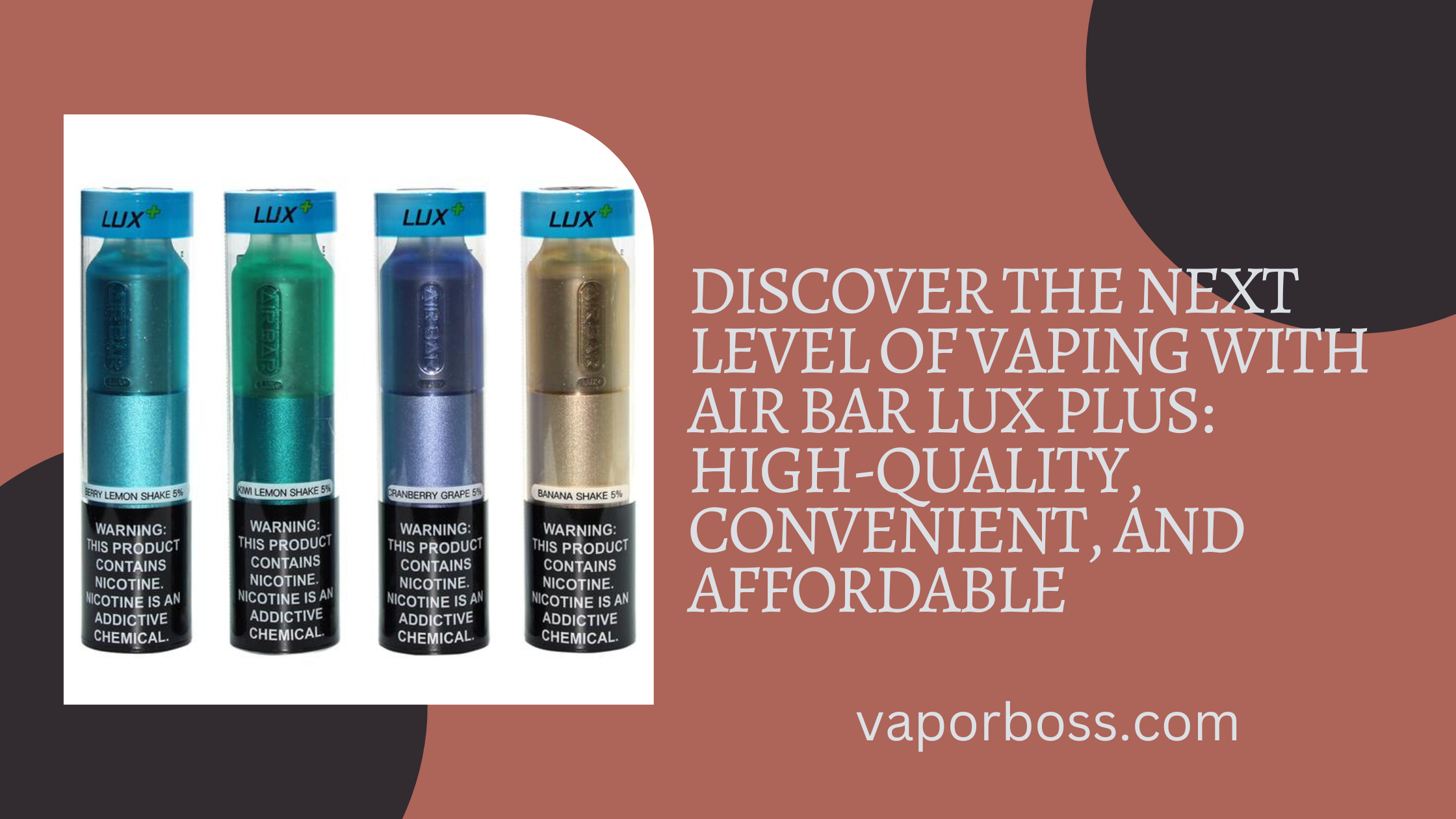 Discover the Next Level of Vaping with Air Bar Lux Plus: High-Quality, Convenient, and Affordable