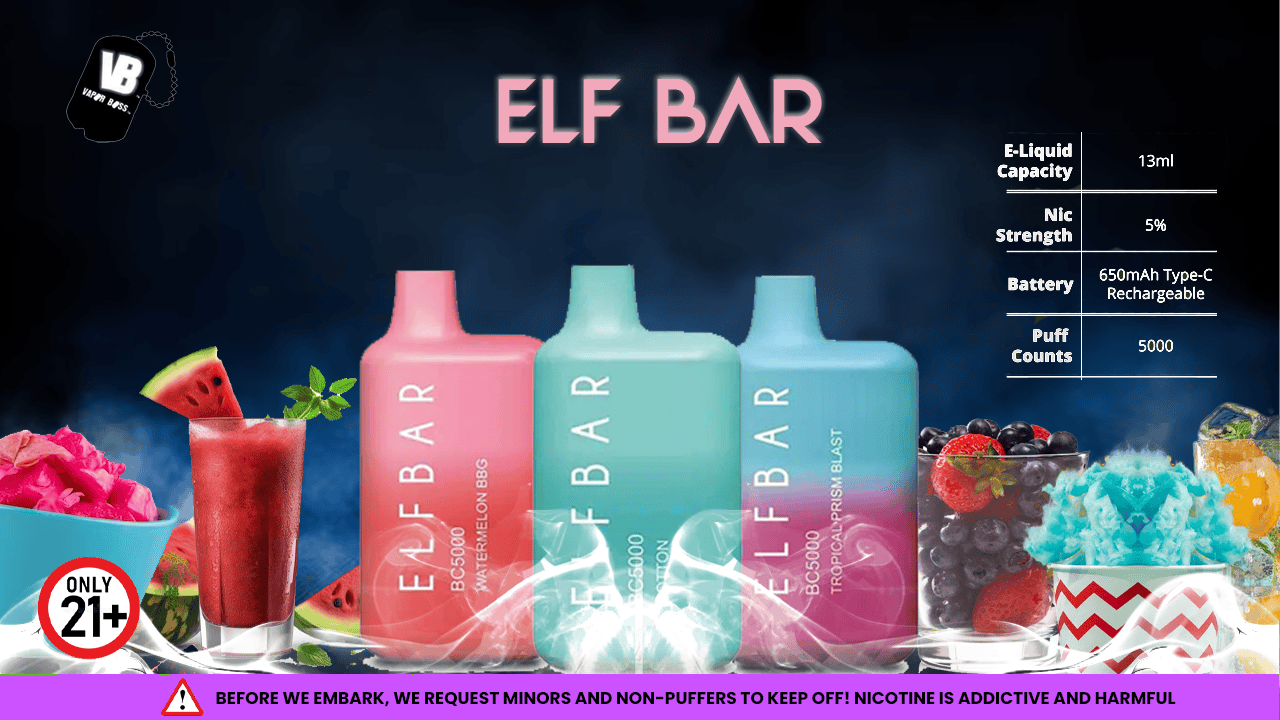 How many puffs can an Elf Bar BC5000 Endure?