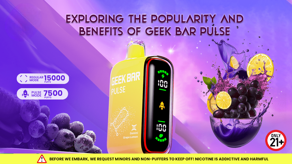 Geek Bar Pulse Gemini Grape Lemon Grape Lemon Geek Bar Pulse 16ml (50mg) Geek Bar Pulse Gemini Grape Lemon Grape Lemon Geek Bar Pulse 16ml (50mg)