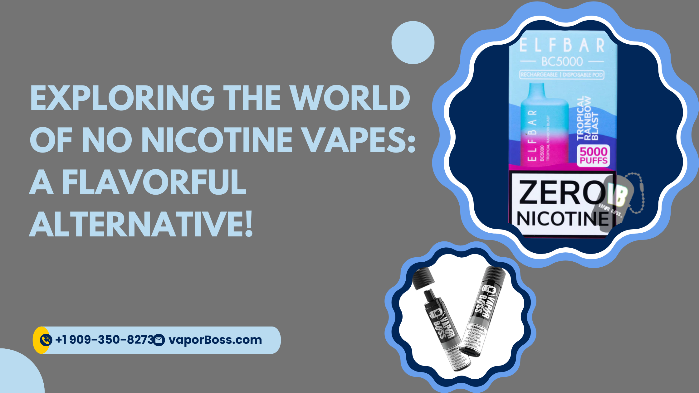 Exploring the World of No Nicotine Vapes: A Flavorful Alternative!