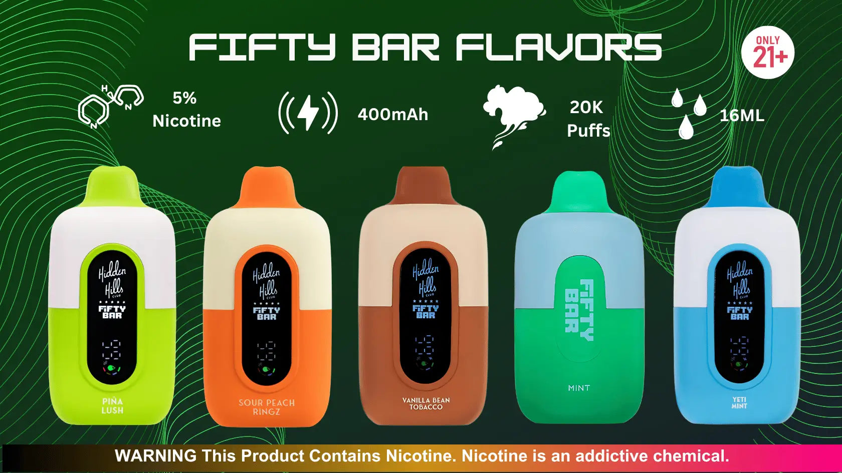 Fifty Bar Flavors