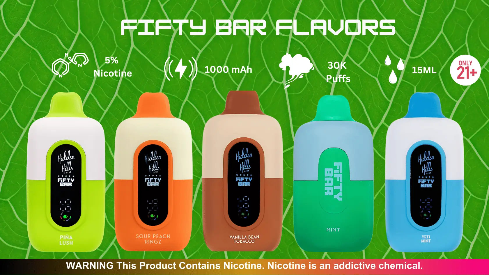 Fifty Bar Flavors