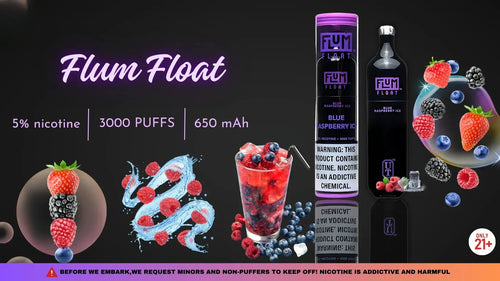 Flum Float Blue Raspberry Ice: Cool, Sweet, Refreshing Vape