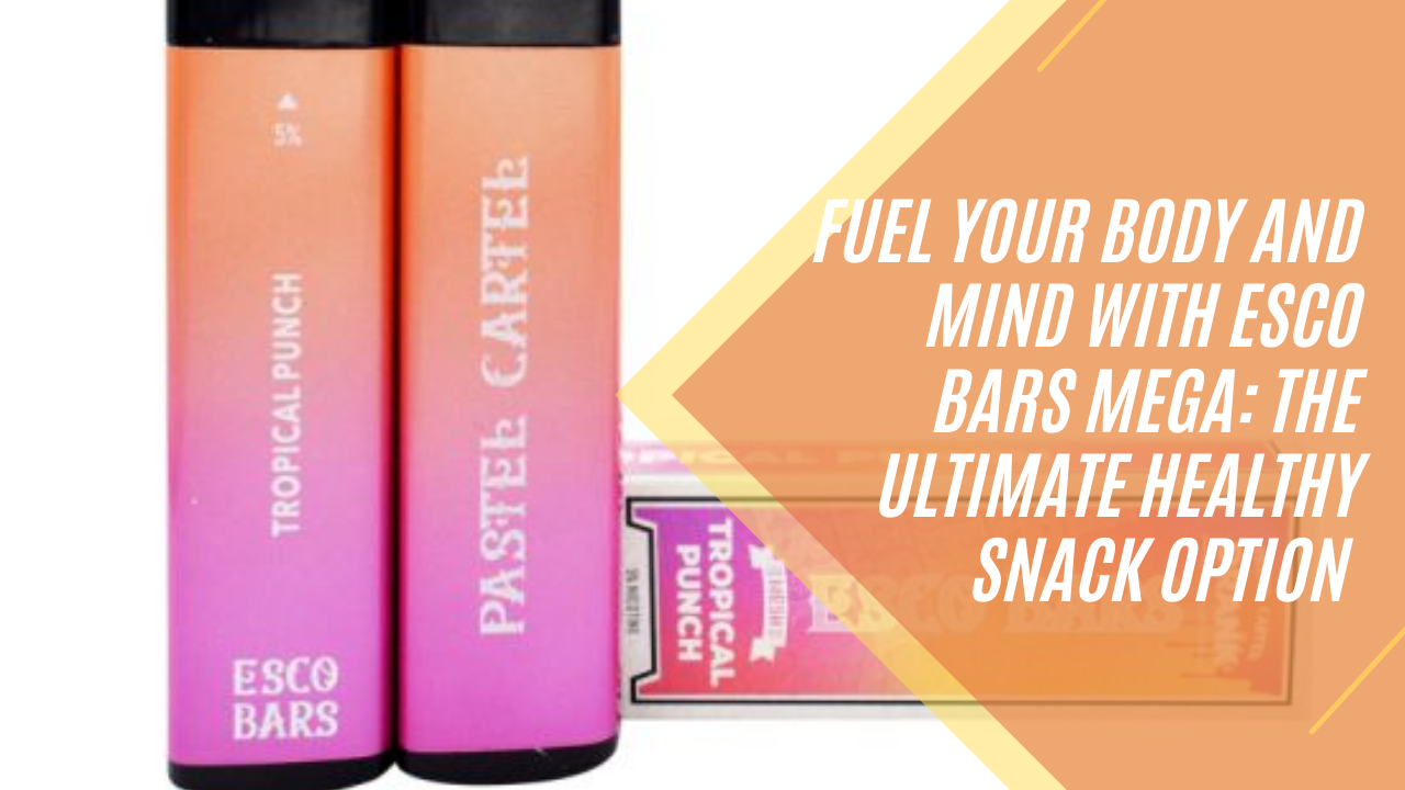 Fuel Your Body and Mind with Esco Bars Mega: The Ultimate Healthy Snack Option
