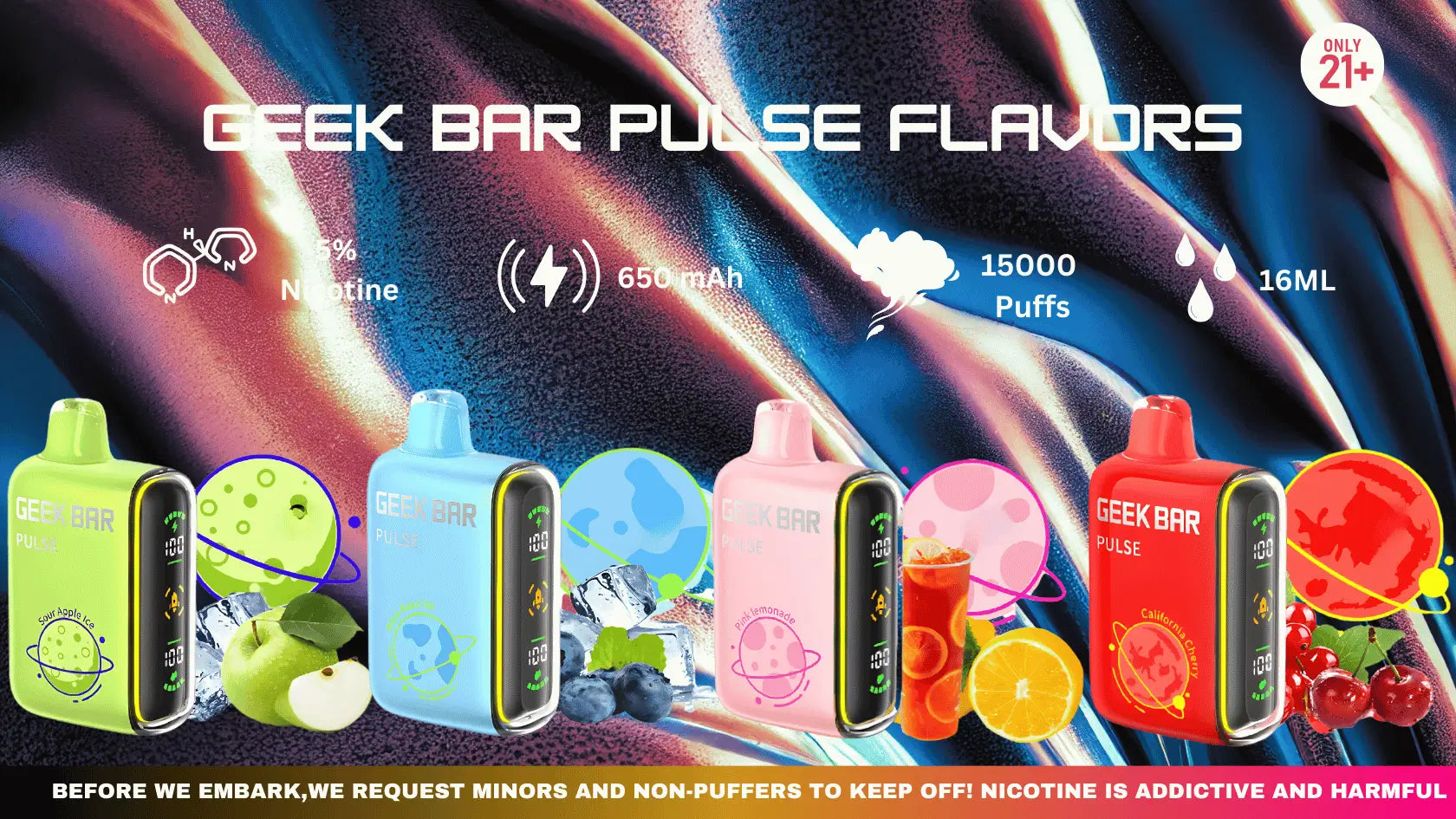 Geek Bar Pulse Flavors