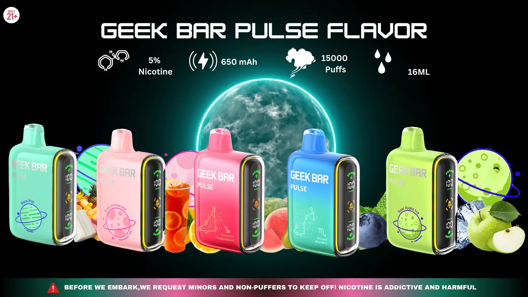 Geek Bar Pulse Flavors