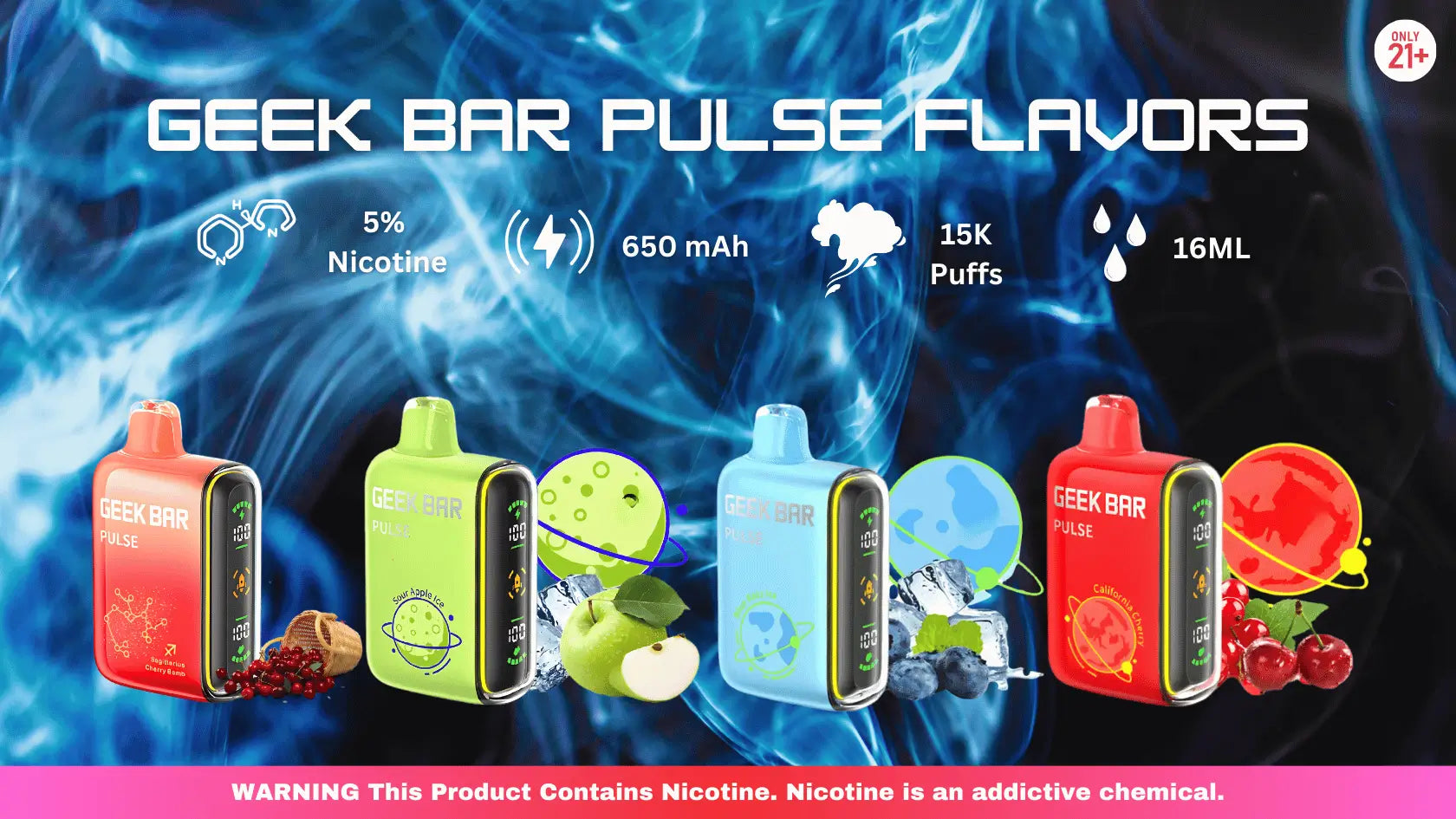 Geek Bar Pulse Flavors