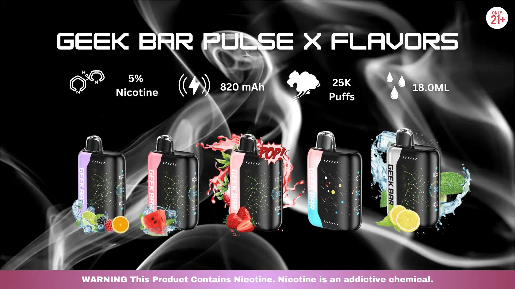Geek Bar Pulse X Flavors