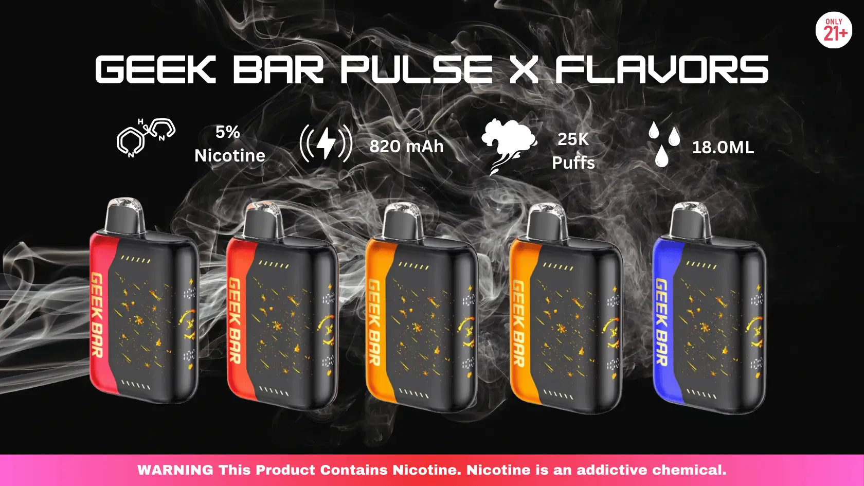 Geek Bar Pulse X Flavors