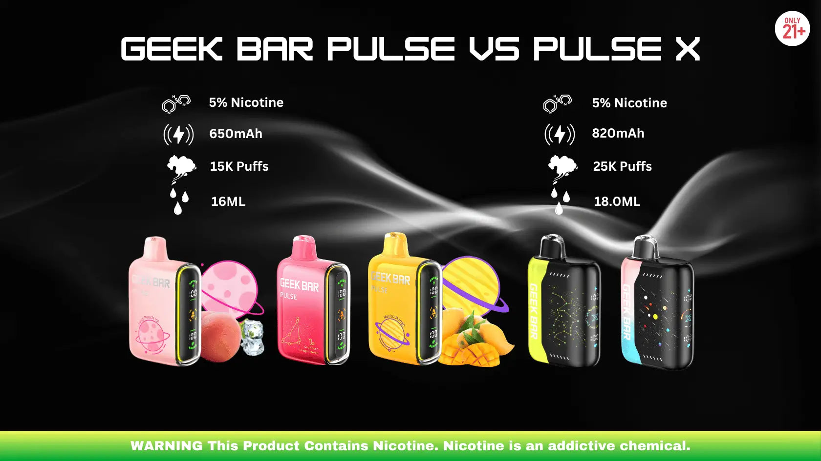 Geek Bar Pulse vs Pulse X