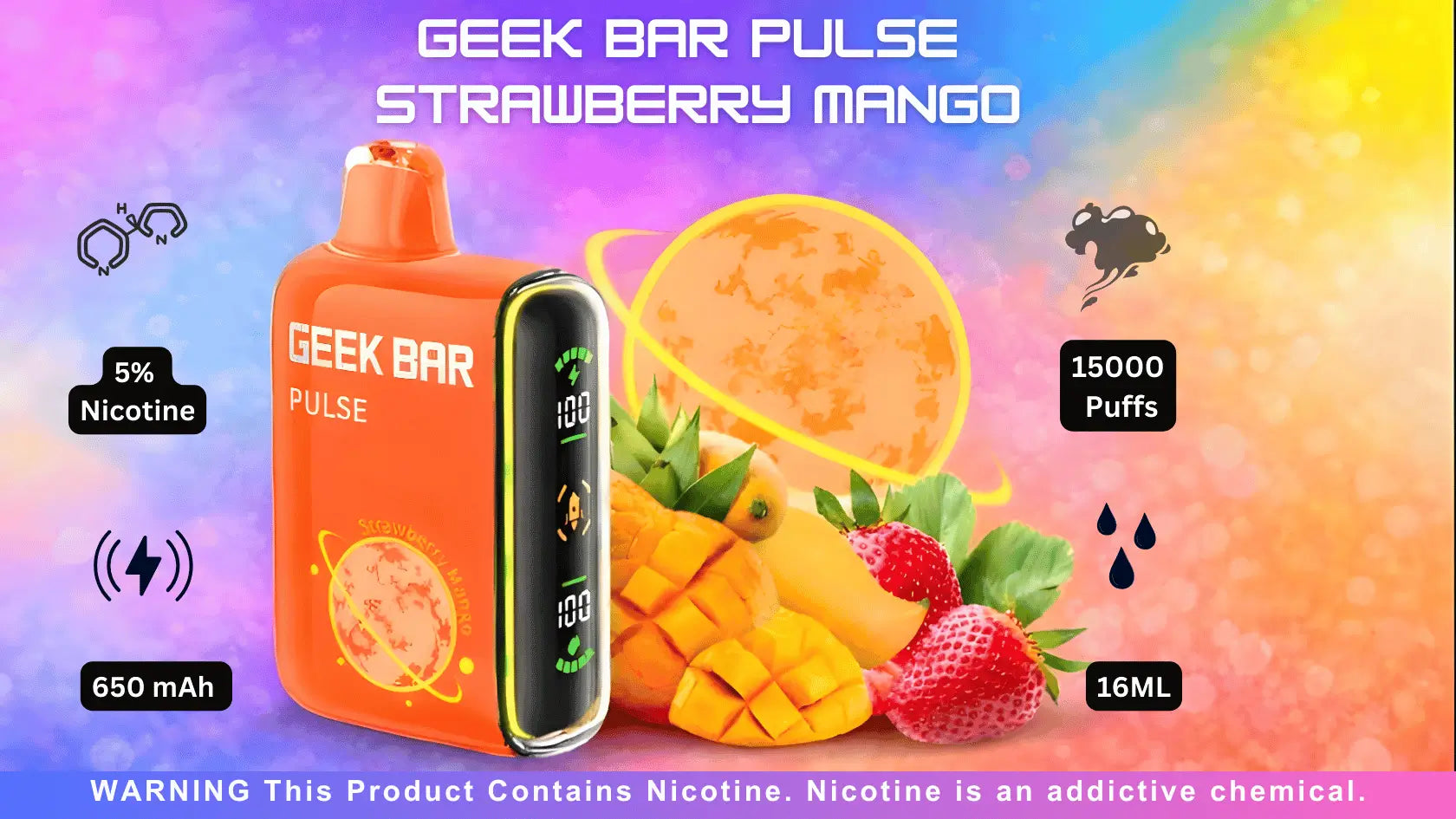 Geek Bar Pulse Strawberry Mango