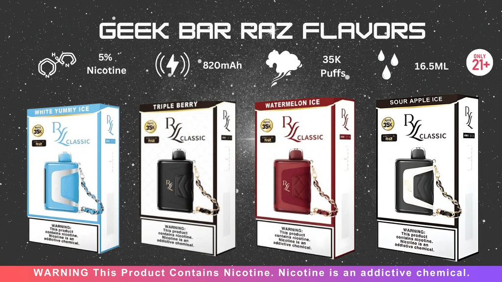 Geek Bar Raz Flavors Guide: Which One Matches Your Vaping Style? Geek Bar Raz Flavors Guide: Which One Matches Your Vaping Style?