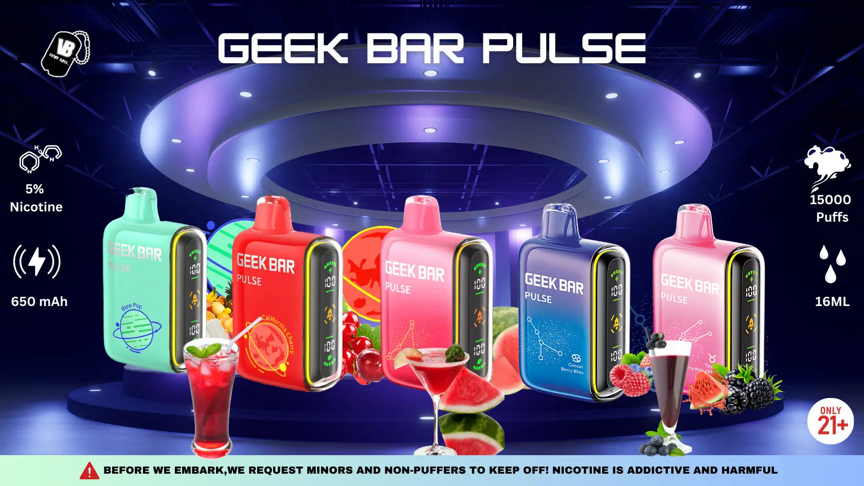 Flavors of Geek Bar Pulse