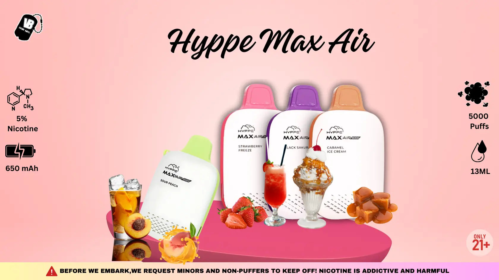 Hyppe Max Air 5000 Flavors