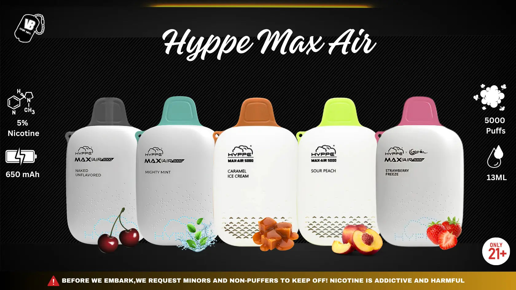 Hyppe Max Air Flavors