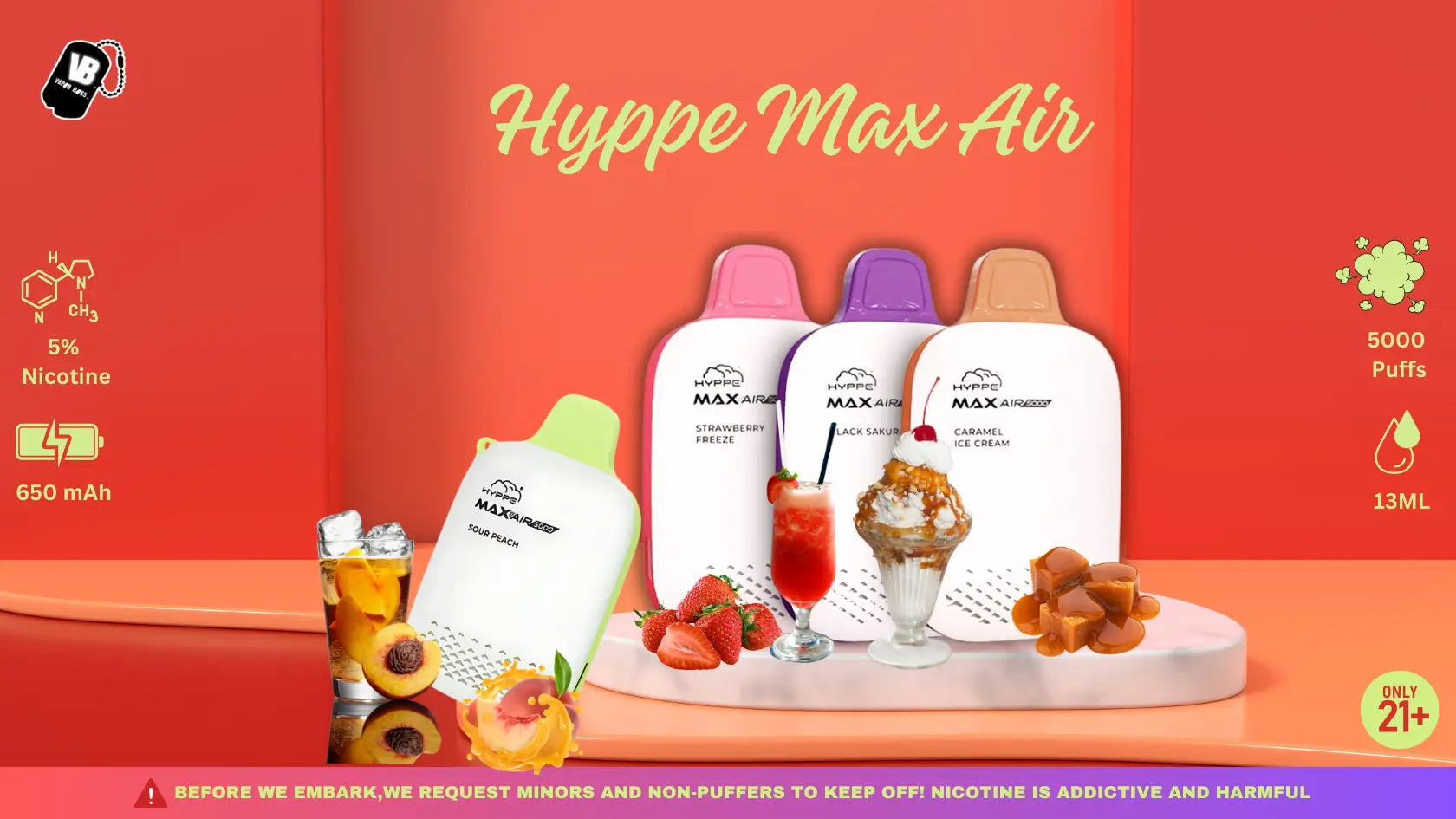 Flavors of Hyppe Max Air