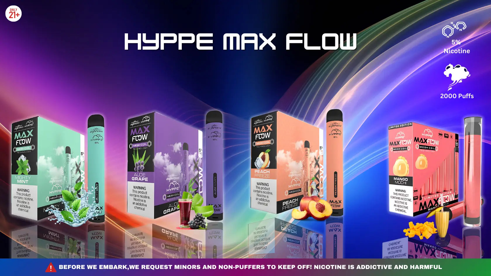 Hyppe Max Flow Flavors