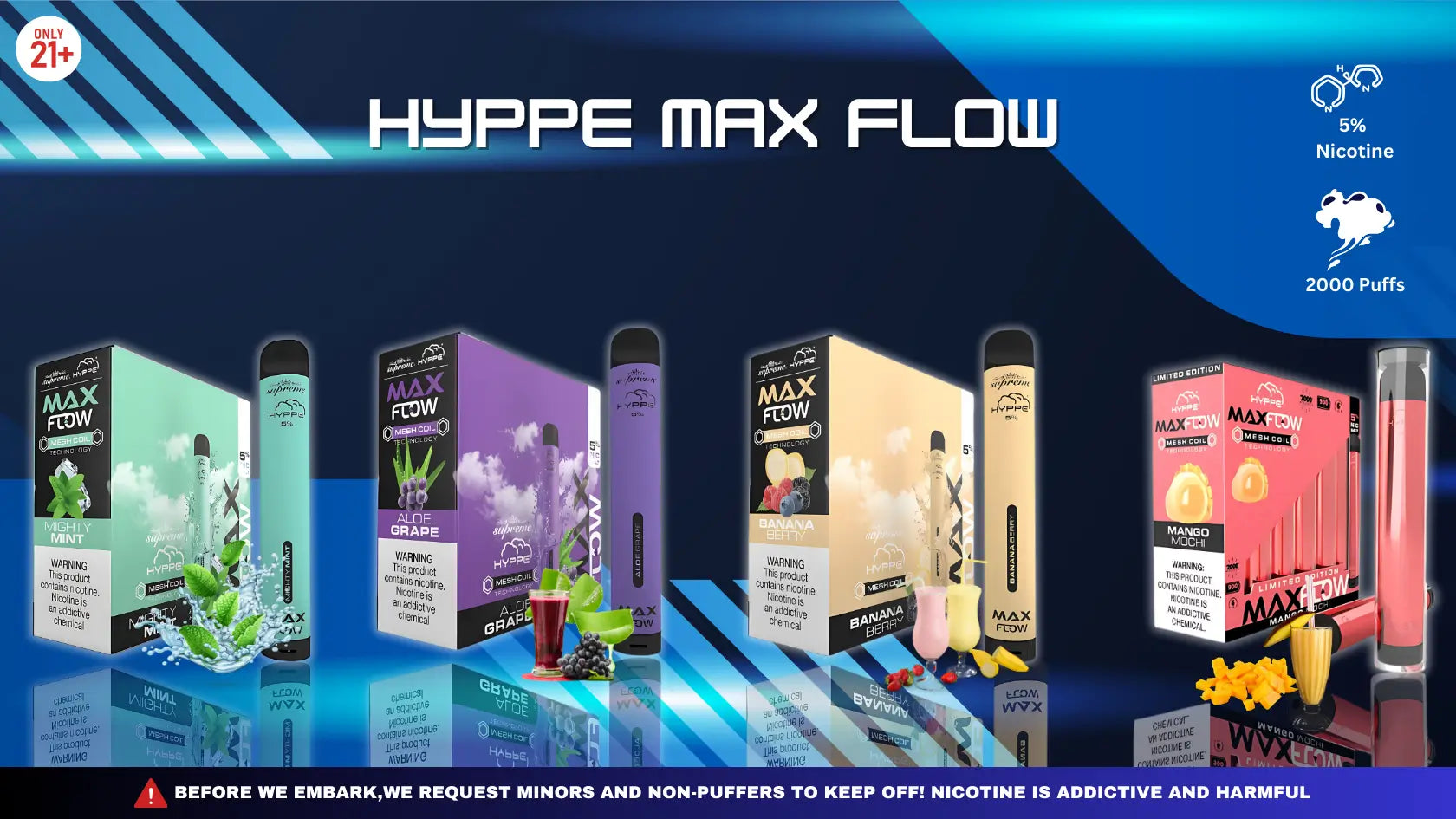 Hyppe Max Flow Flavors