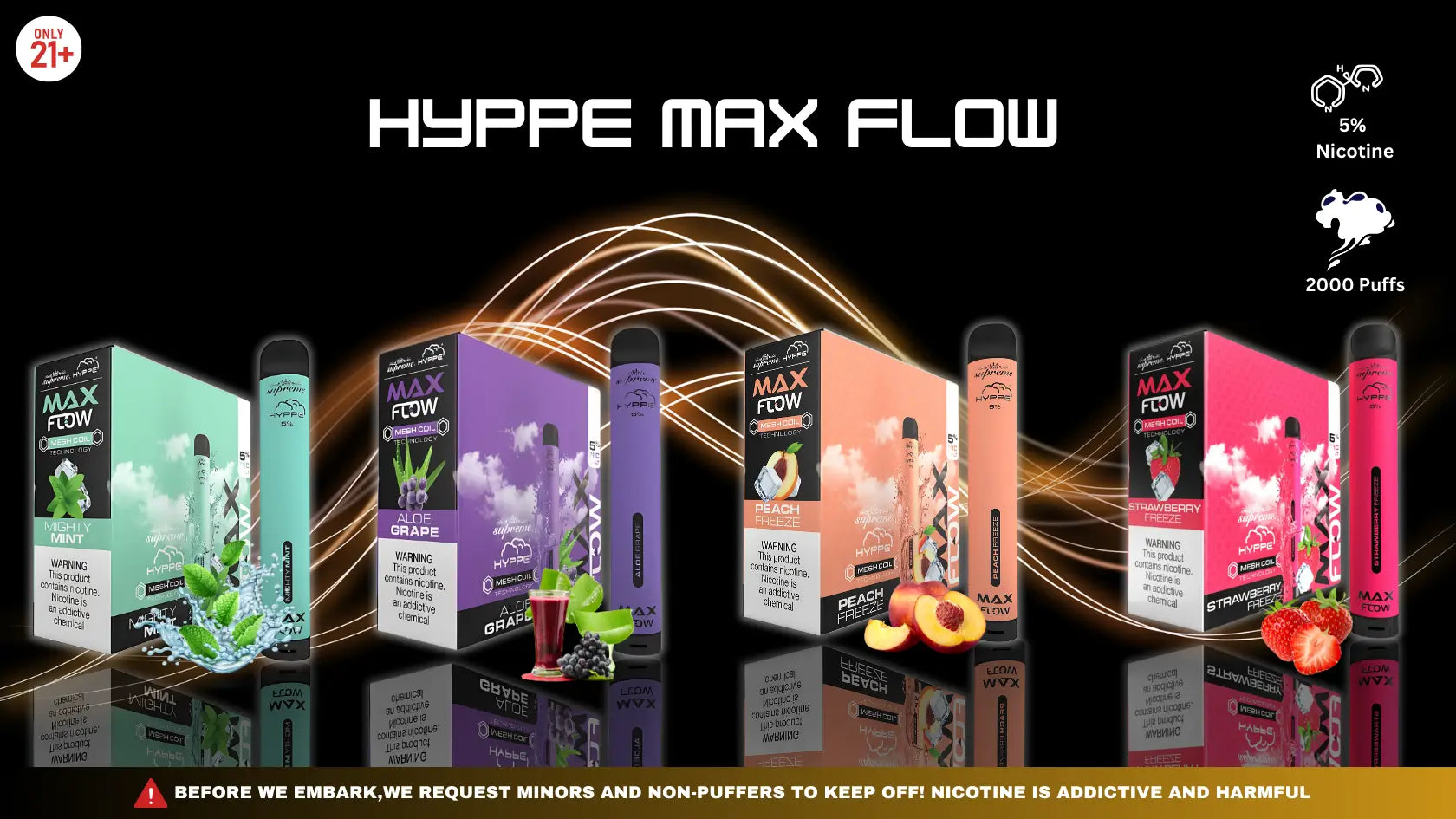 Hyppe Max Flow Flavors