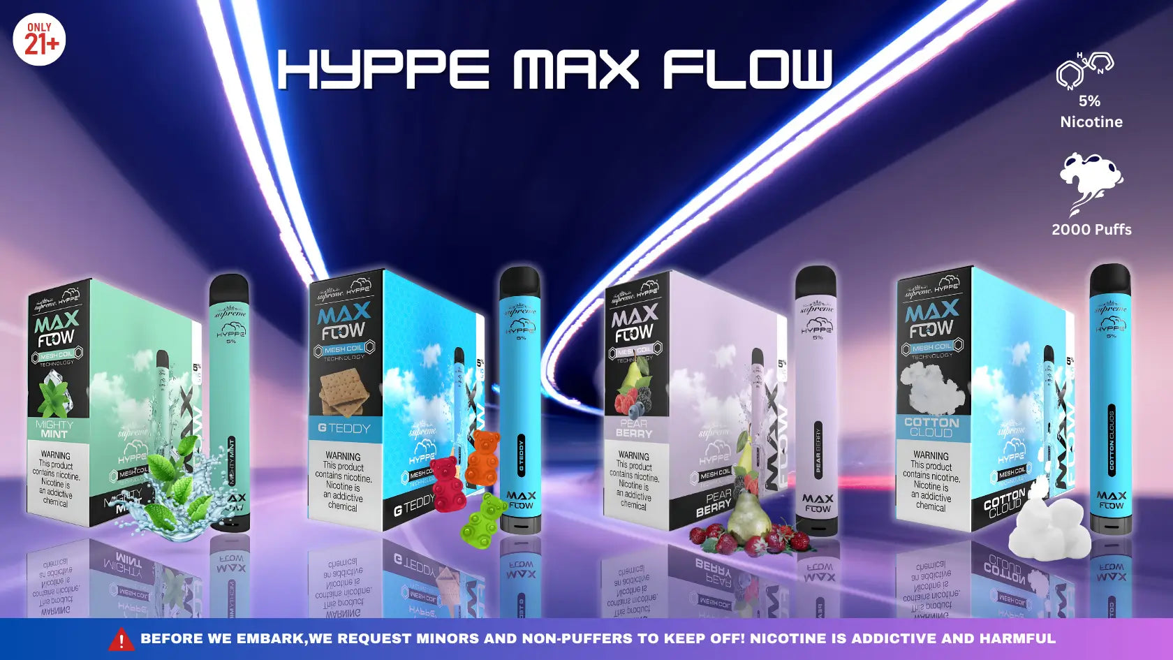 Hyppe Max Flow Flavors