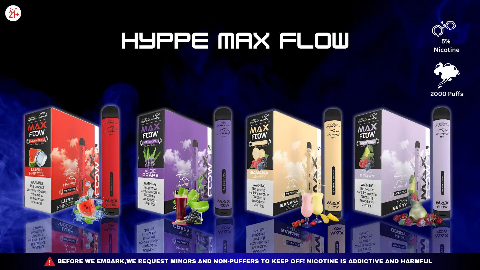 Hyppe Max Flow Flavors