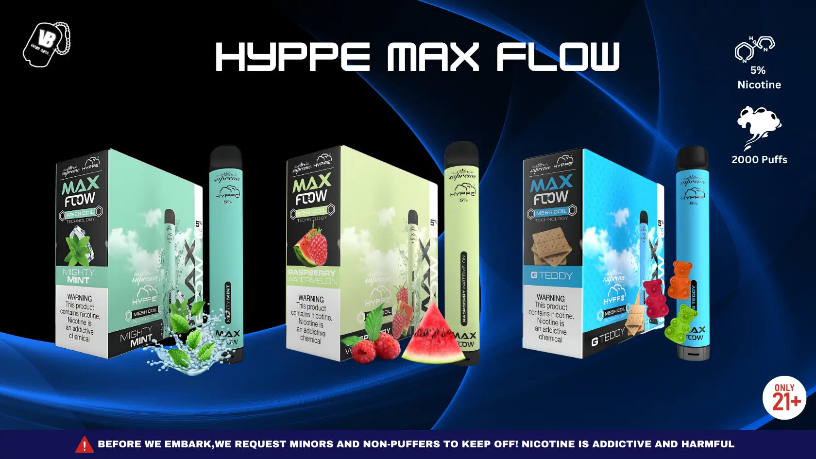 Hyppe Max Flow Flavors