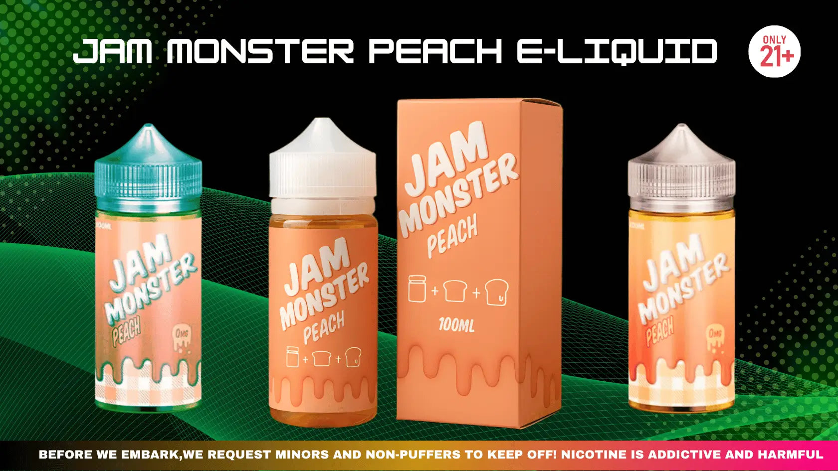 Jam Monster Peach E-Liquid