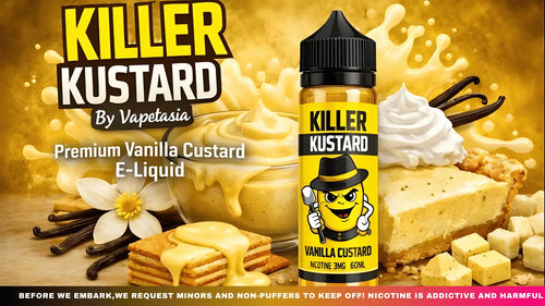 Killer Kustard By Vapetasia 60ml Bottle VAPETASIA - Killer Kustard  Strawberry