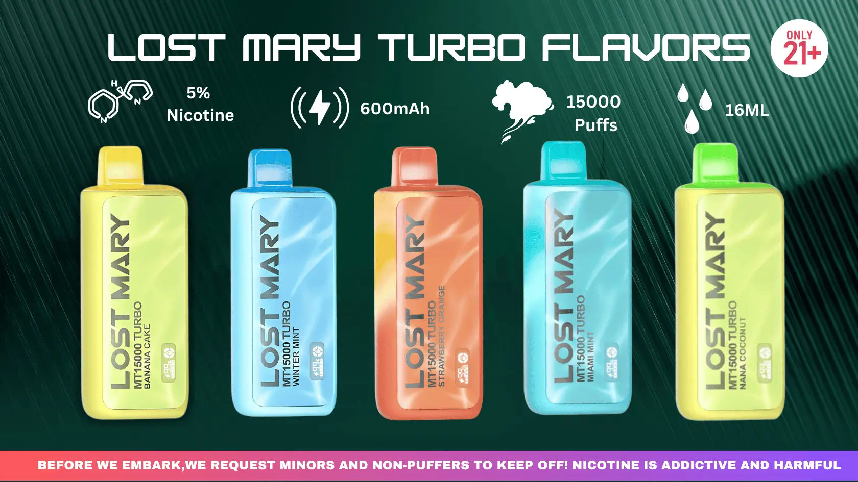Lost Mary Turbo Flavors