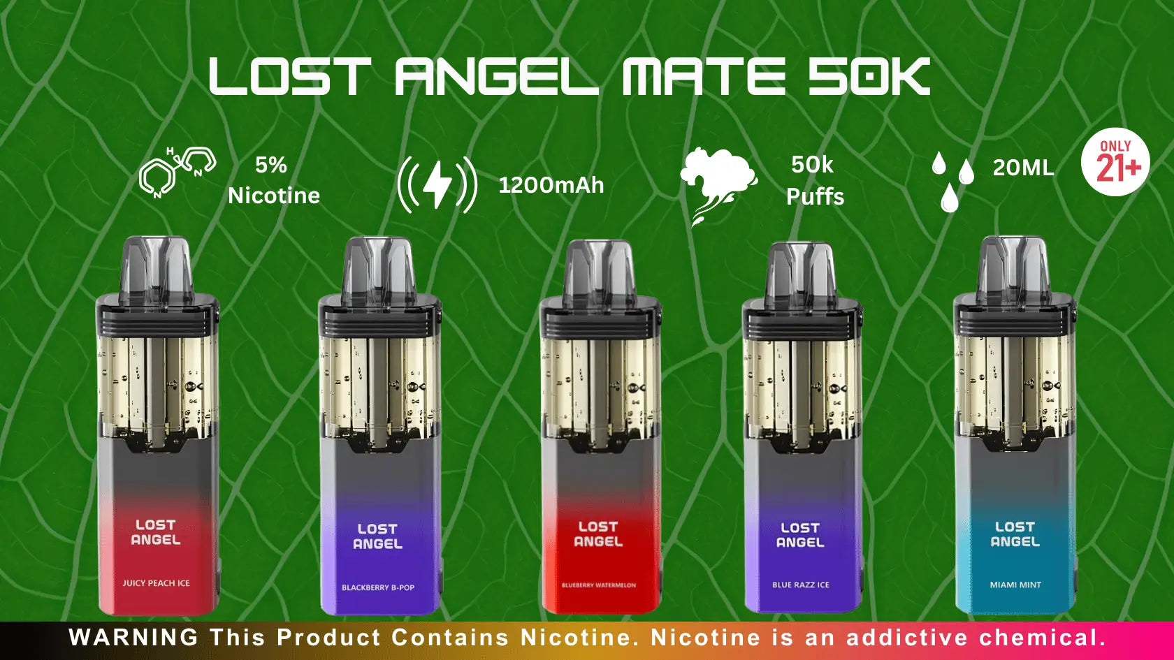 Lost Angel Mate 50K Flavors