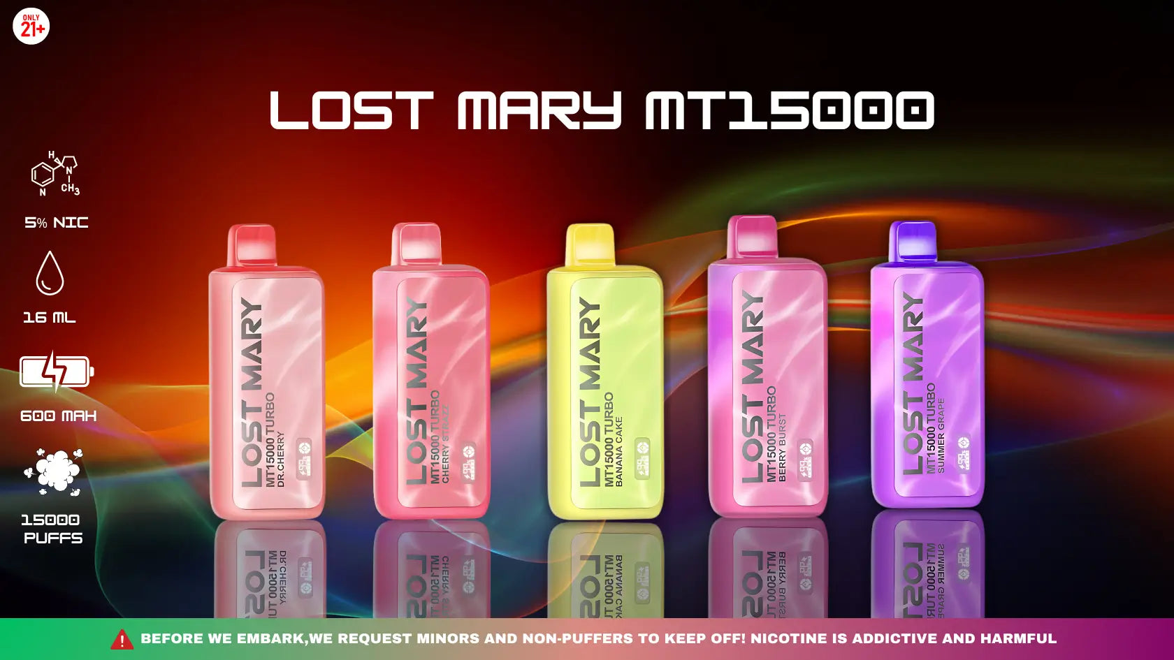 Lost Mary MT15000 Flavors