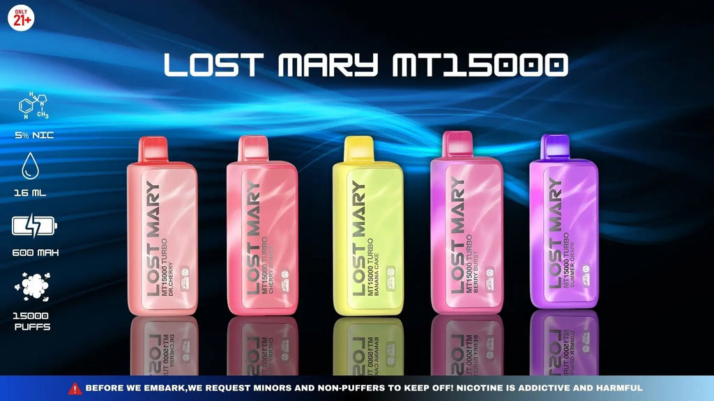 New Lost Mary Flavors 15000 Puffs Lost Mary MT15000 Turbo Thermal Edition Disposable Vape Device New Lost Mary Flavors 15000 Puffs Lost Mary MT15000 Turbo Thermal Edition Disposable Vape Device